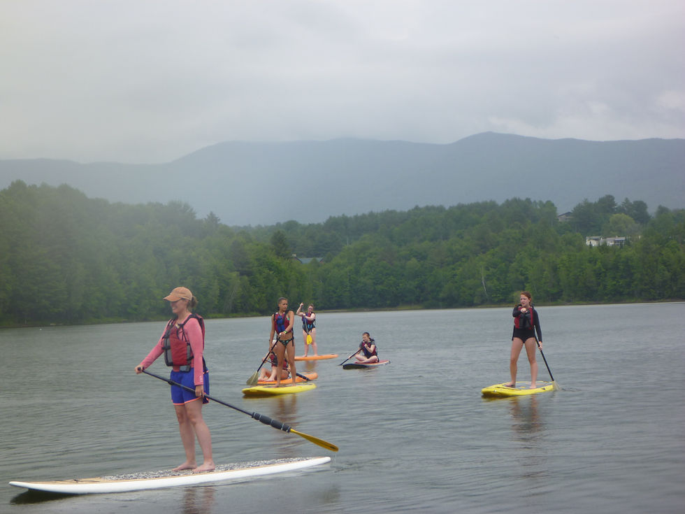 introduction to standup paddleboarding on waterbury reservoir