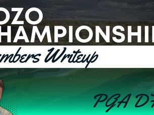 PGA DFS: ZOZO Championship 2022 (Members Writeup)