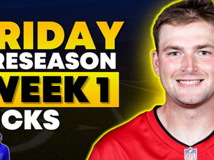 Preseason NFL DFS: Friday Slate Breakdown - Cash Lineup, Pivot Lineups, GPP Plays, and Values