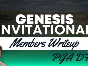 PGA DFS: Genesis Invitational 2023 (Members Writeup)