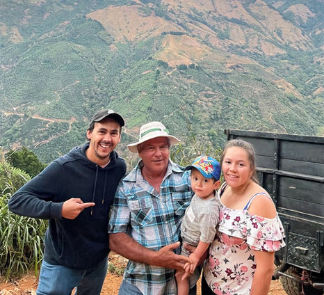 Nicolas enjoying with Don William, Hellen and her son on the top of their farm.