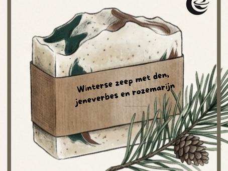 Winterse zeep met den, jeneverbes en rozemarijn