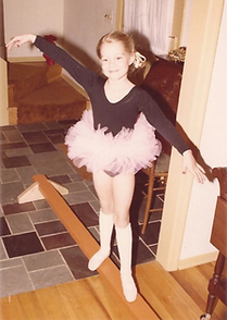 Ann Bonwill as child ballerina
