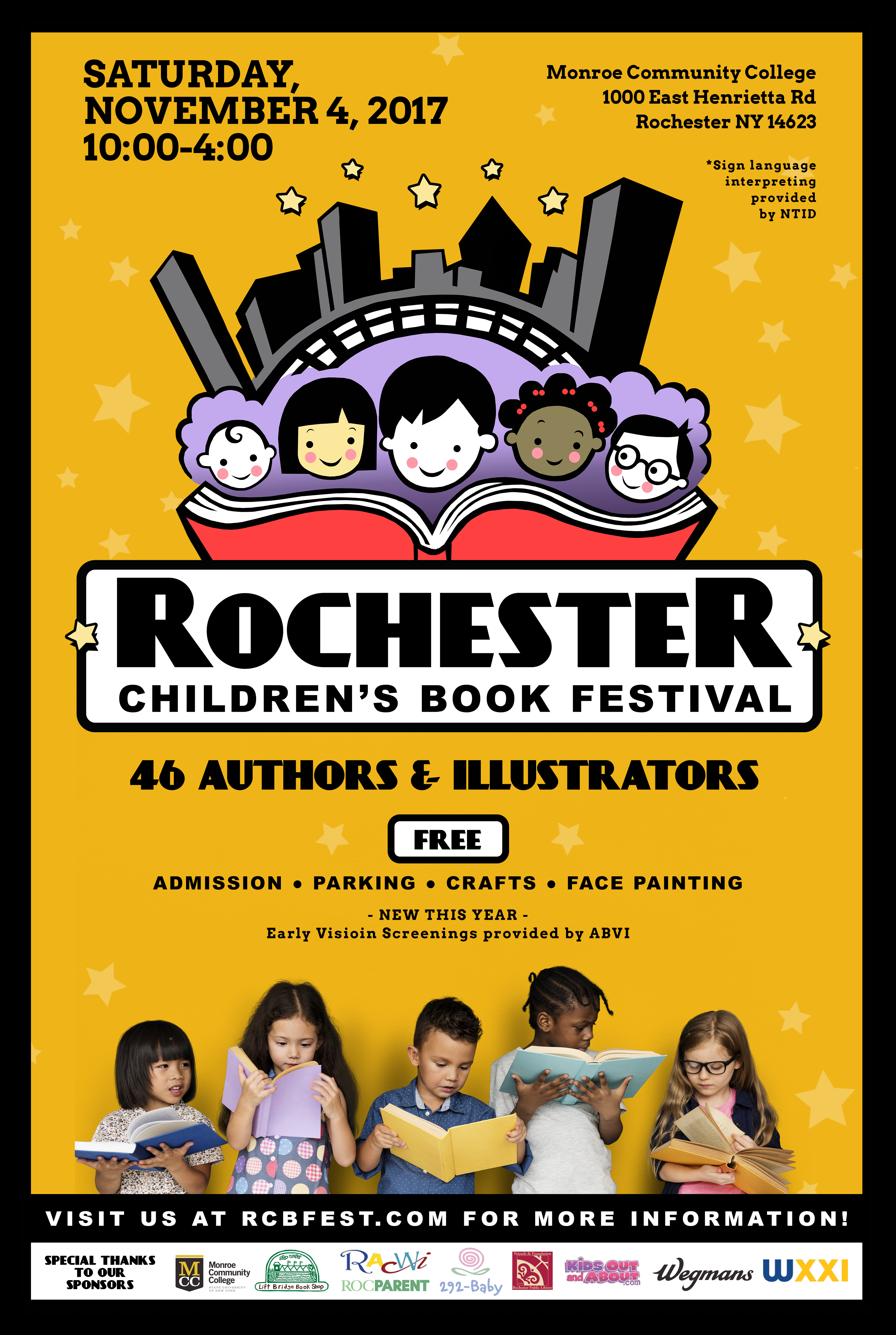 FESTIVAL POSTERS ROCHESTER CHILDREN'S BOOK FESTIVAL