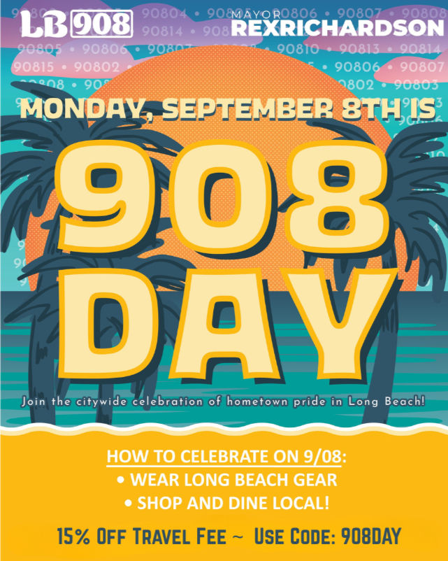 908 Day in Long Beach: What It Is & How You Can Get 15% Off