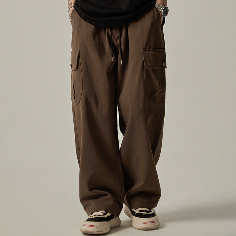 Herren-Jogginghose 2025, Frühling und Herbst, Vintage, japanisches, weites Bein
