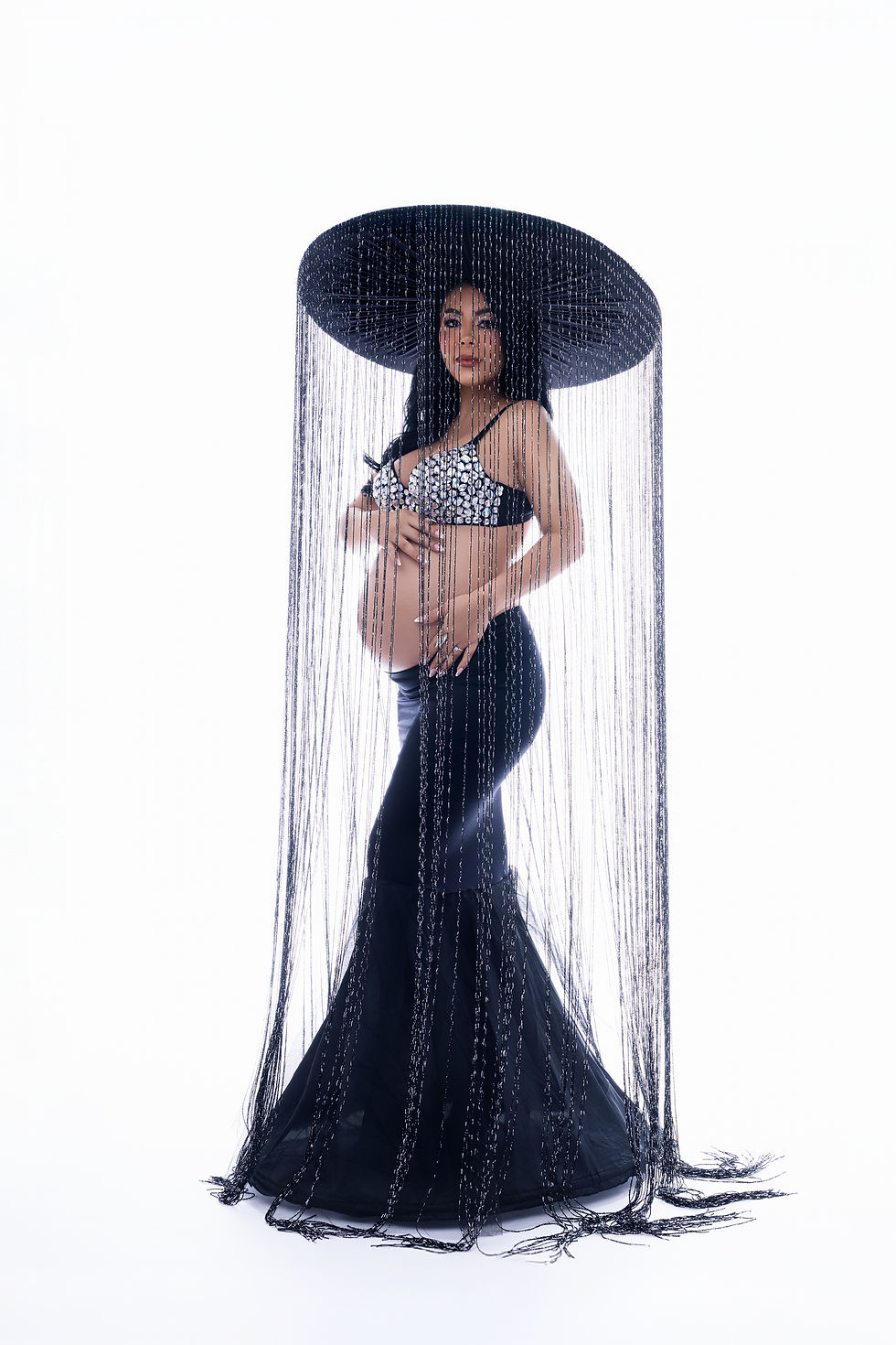 Studio maternity photography session in Davenport FL