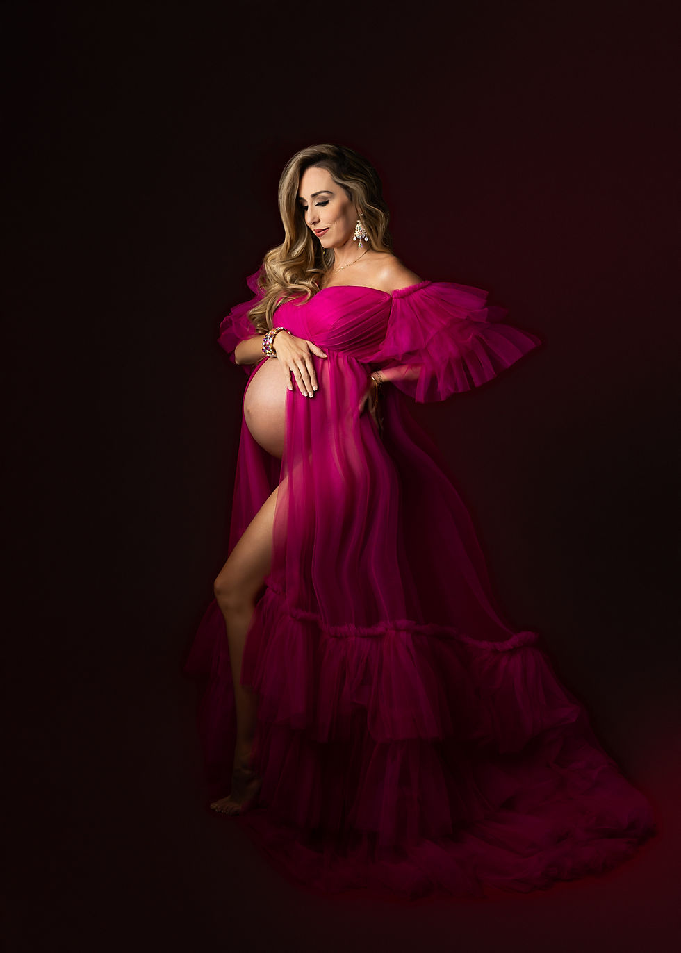 Luxury maternity photography session in Winter Garden Florida