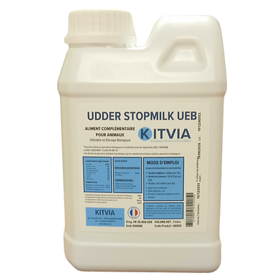 Une bouteille de STOPMILK pour stopper la lactation des élevages
