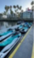 Jet ski's ready to be taken out for the day!
