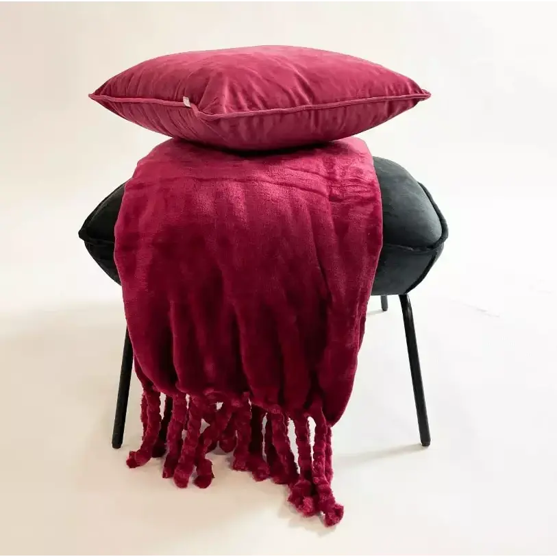 Miniatura: Plaid Fleece 150x200cm Red Plum 