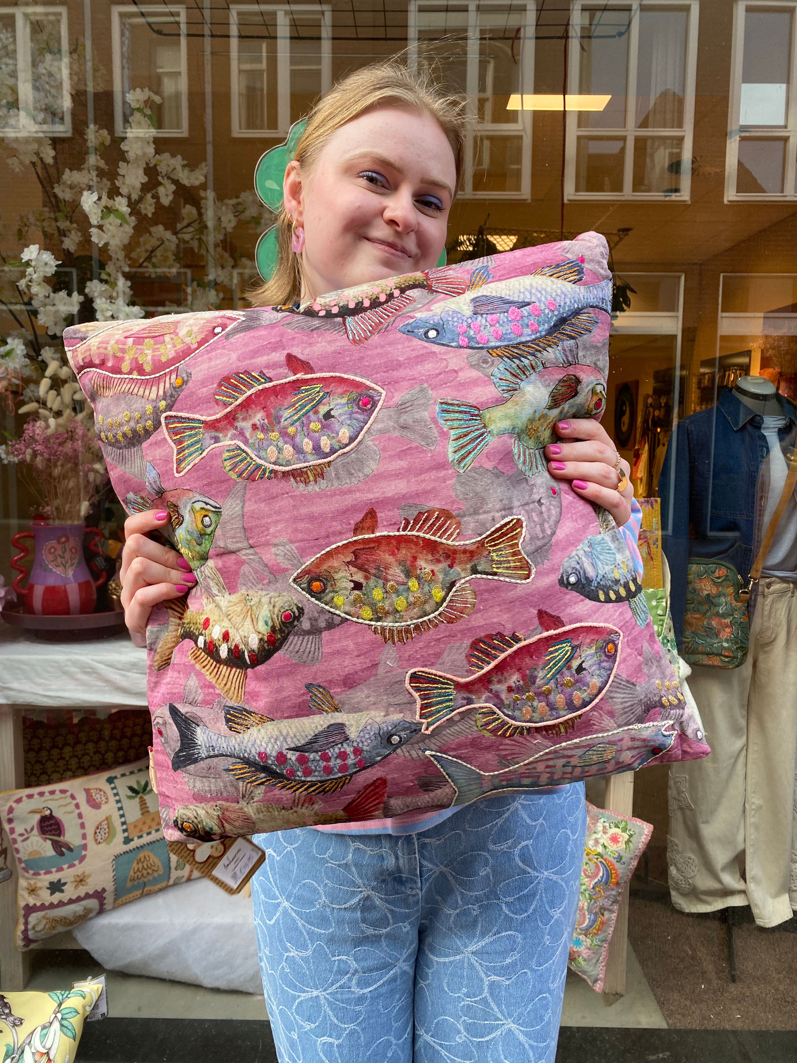 Kussen Serena Whimsical Fishes