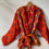 縮圖：Sarasvati Phulkari Kimono 