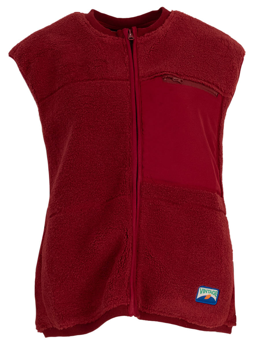 Teddy bodywarmer bordeaux