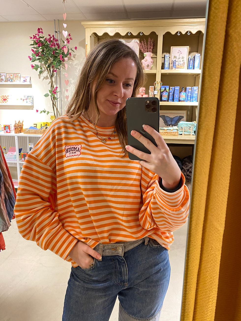 Miniatura: Amour Streepjestrui in Oranje 