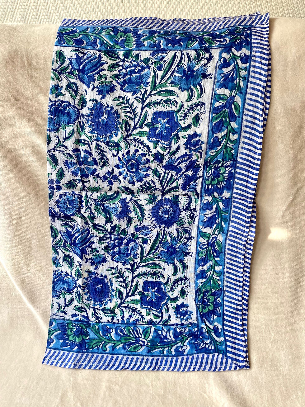 Thumbnail: Blue Floral Bandana Blockprint 