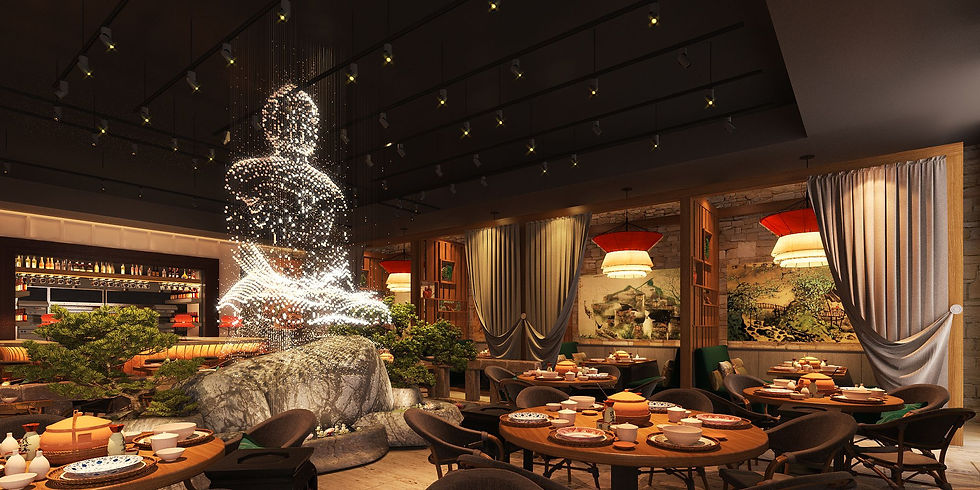 Interior Design of Hot Pot Restaurant in China