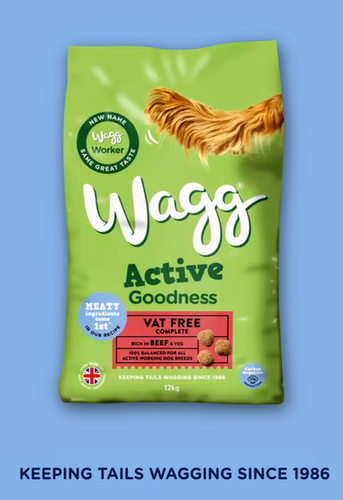 Wagg Active Goodness VAT FREE Beef Veg 12kg Northern Raw Feeds
