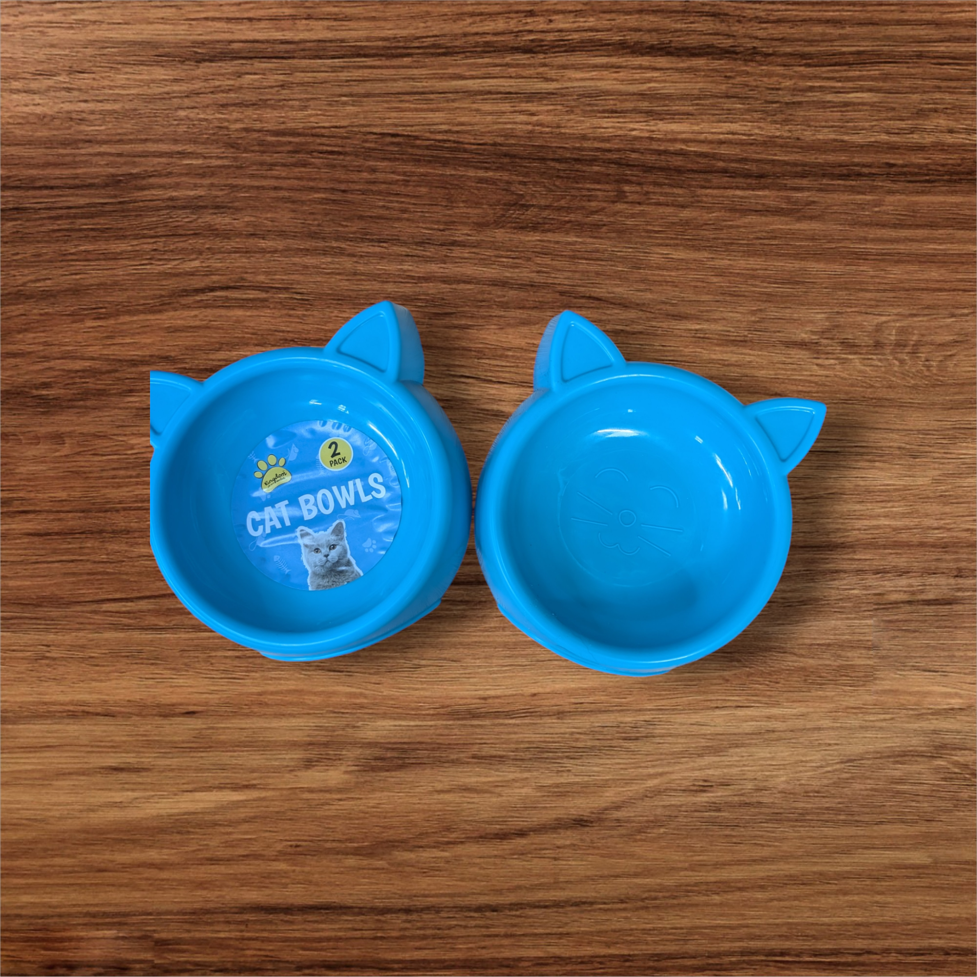Cat Bowls x2 - Blue 