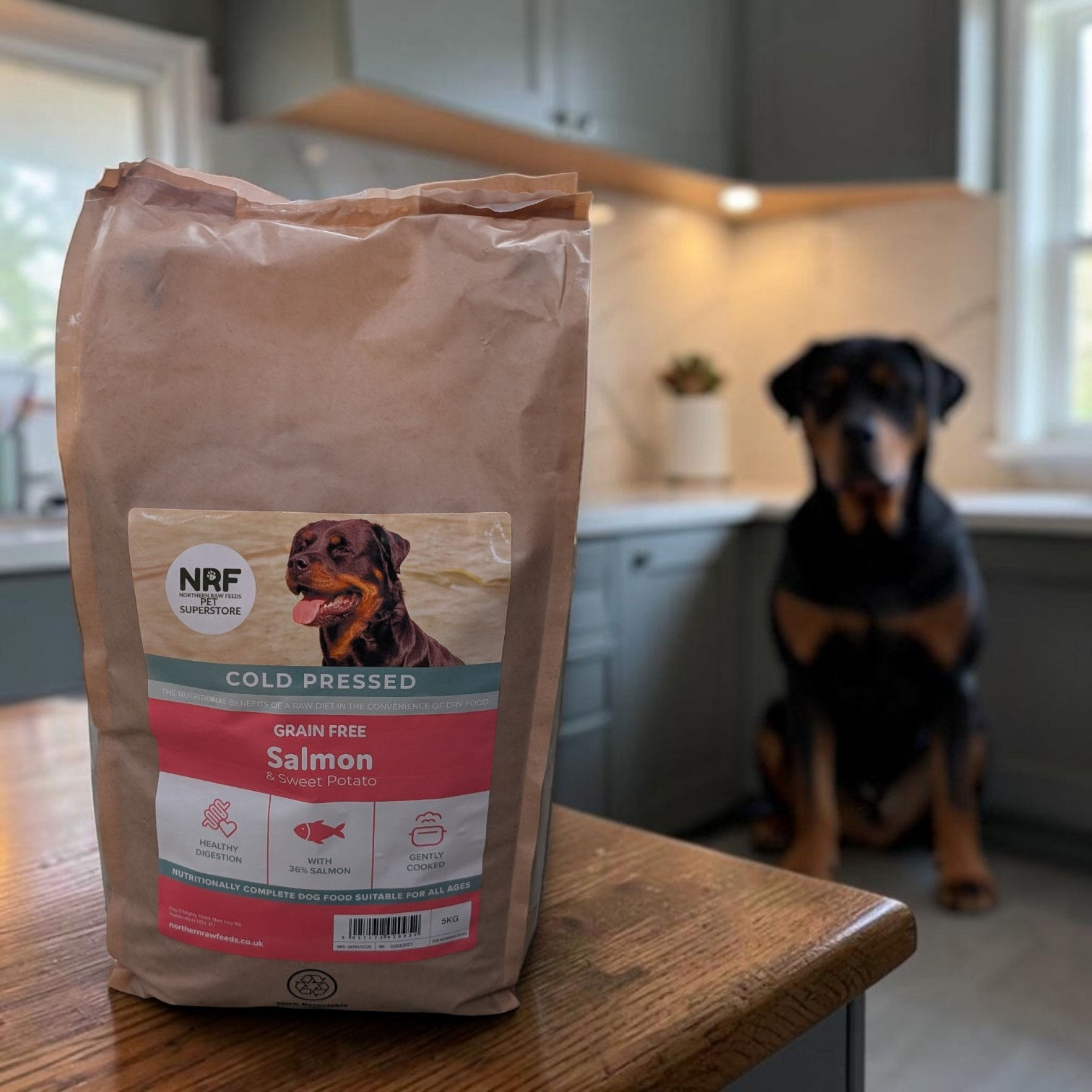 N.R.F Cold Pressed Raw - Salmon & Sweet Potato - 5kg