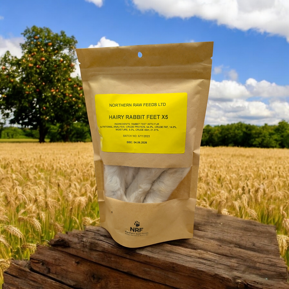 Rabbit Feet With Hair/Fur - Low Fat