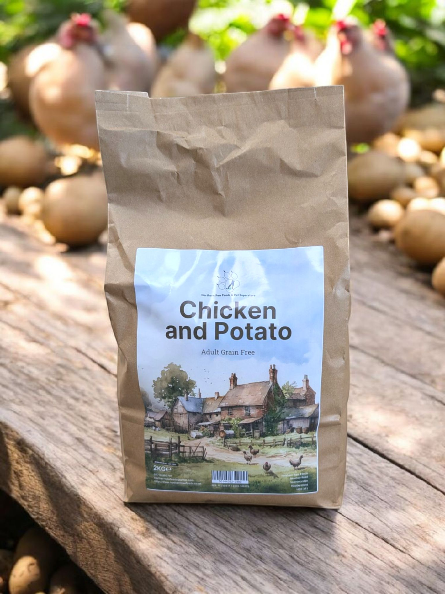 N.R.F Premium Grain Free Adult Chicken & Sweet Potato - 2kg