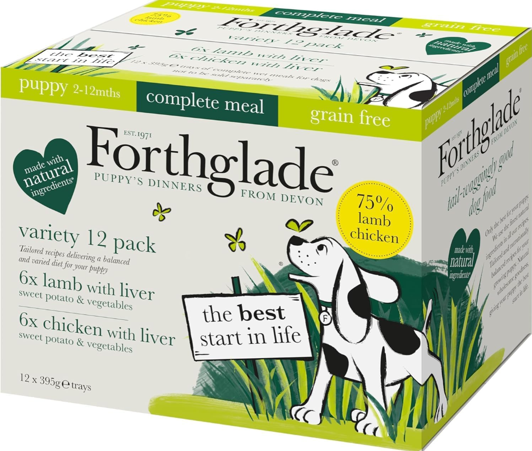 Forthglade Complete Puppy Grain Free Variety Pack 12 x 395g

