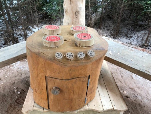 Wooden Stump Stove