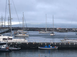 Anchored in Horta Harbour