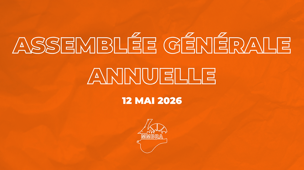 Assemblée générale annuelle de l'AABMM – 12 mai