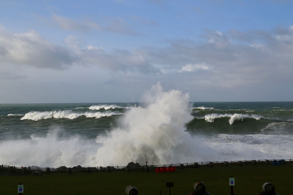 Beautiful ocean along the winery