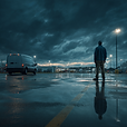 u2287722695_a_worried_man_standing_in_an_empty_parking_lot_at_6249c7d1-3c84-4490-832f-ac1e