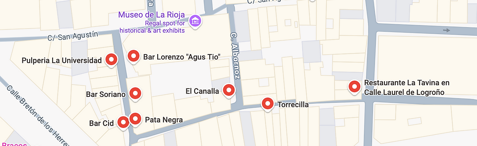 Tapas map of Sevilla