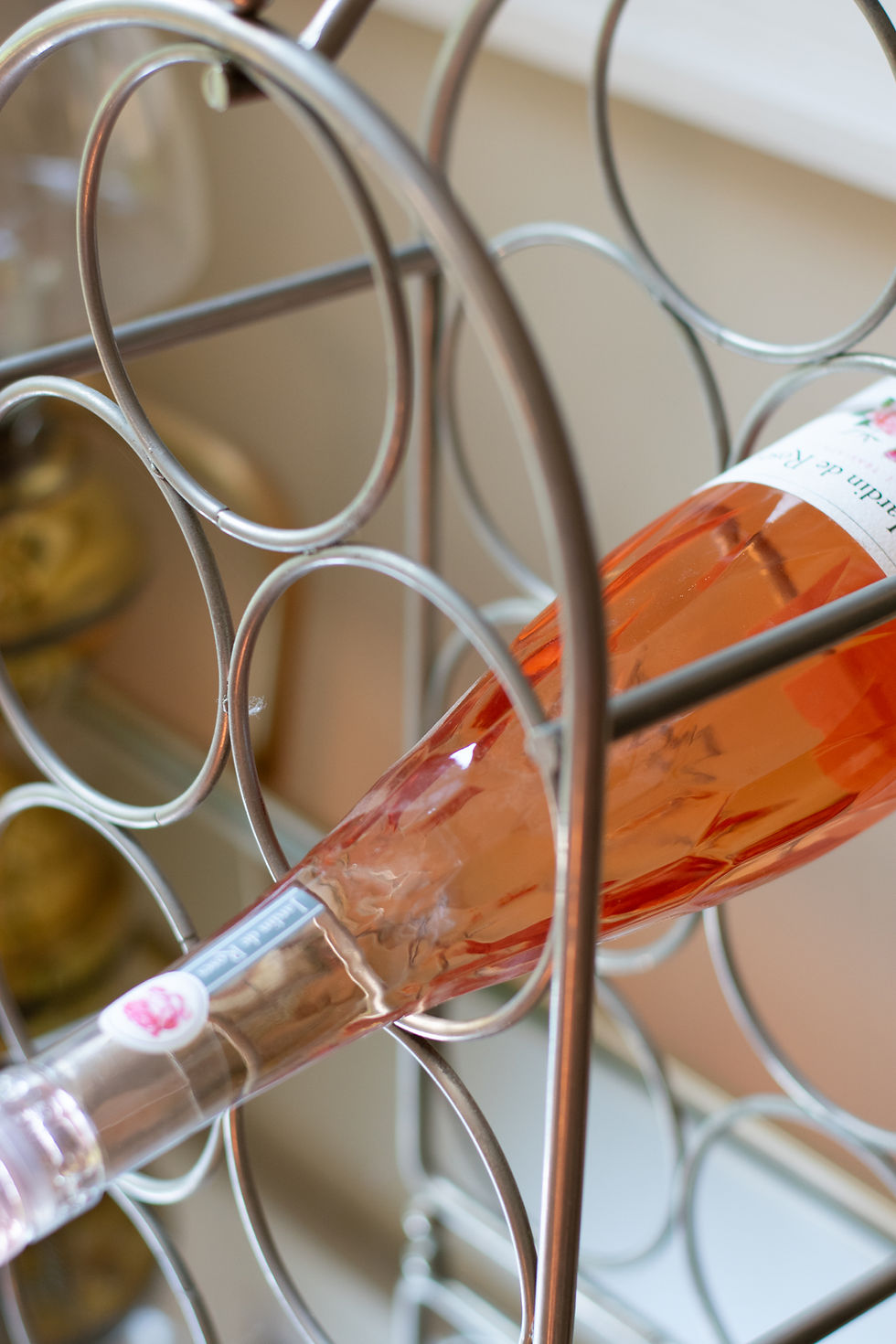 Thumbnail: Chrome 7-Bottle Wine Rack