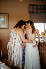 bridal shower details and macrame backdrop