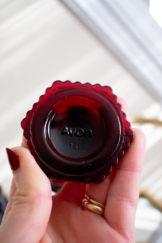 Vintage Cape Cod Ruby Red Wine Glasses by Avon | lucid ladybug