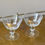 Thumbnail: Vintage 1960s Etched Javit Champagne Coupe Glasses on gold bar tray by lucid ladybug