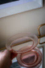 Vintage Rosaline Pink Glass Side Plates by Luminarc made in France