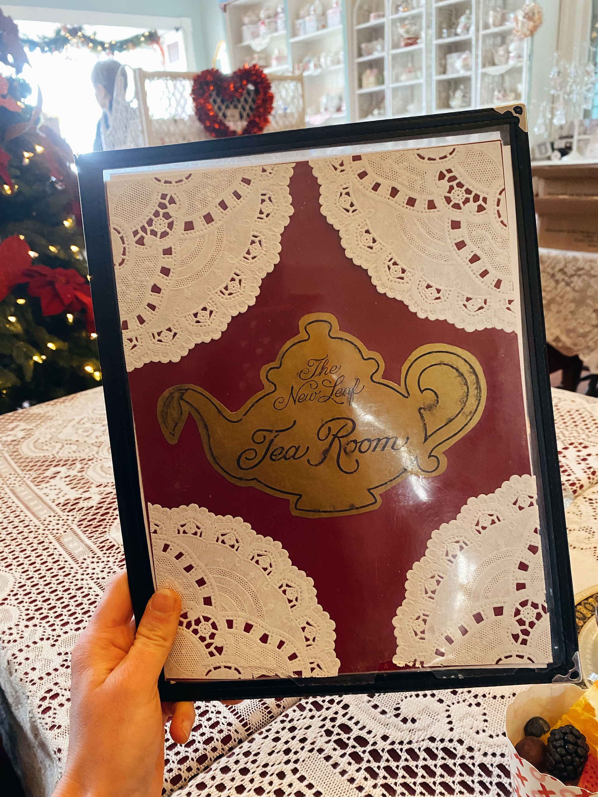 the new leaf tea room menu