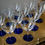 Thumbnail: Vintage WGL1 by Weston Cobalt Blue Champagne/Tall Sherbet Glasses