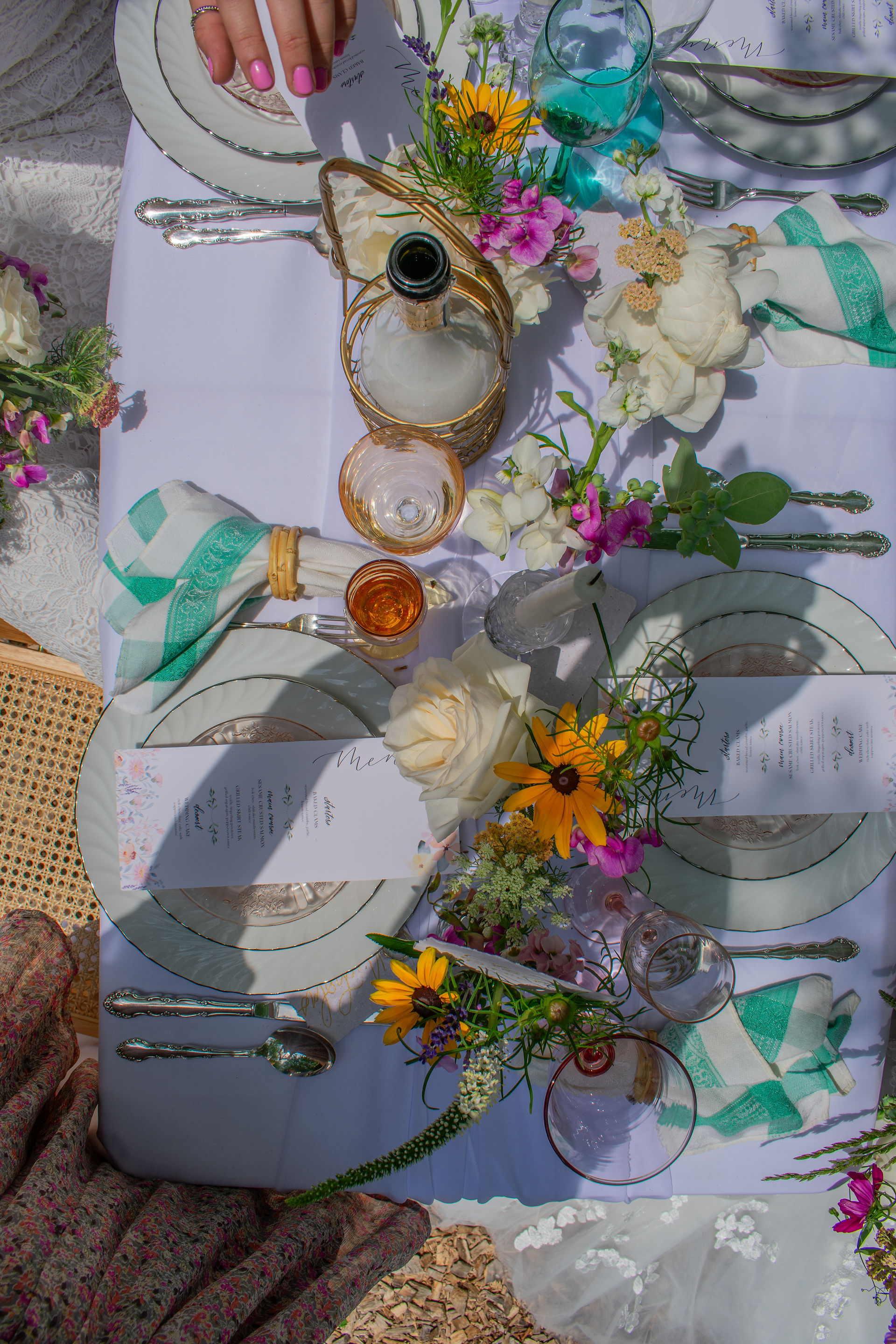 Bridal garden-styled shoot in Berlin, NJ w. 7 SJ wedding vendors directed + captured by lucid ladybug!