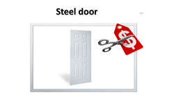 Steel door