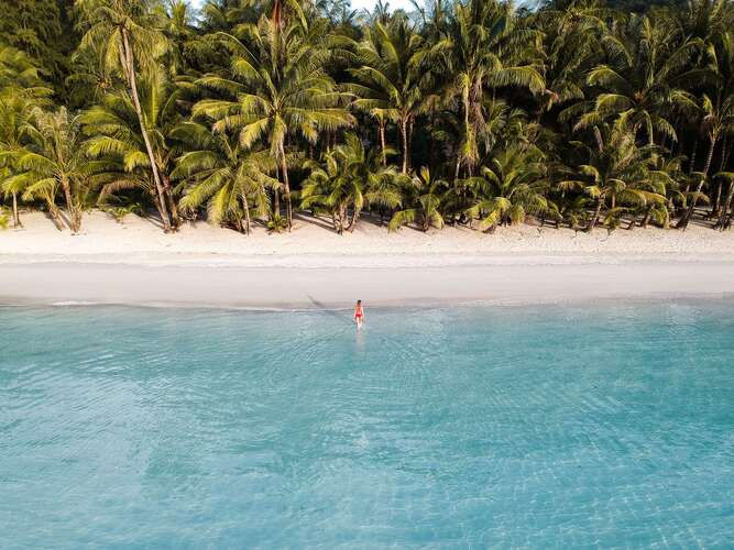 Extraordinary beach at Soneva Kiri, Koh Kood, Thailand