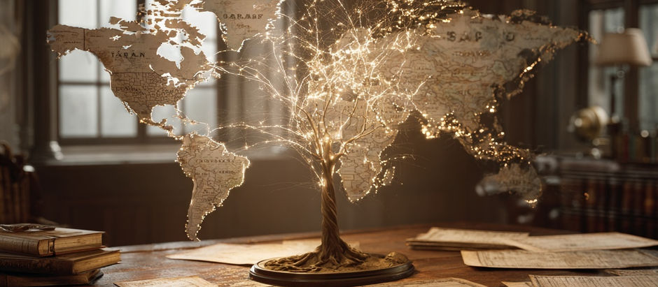 Image from Banian Genealogy Southeast Asia, evoking the global dimension of international succession.