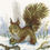 Thumbnail: RTO counted cross stitch kit Winter Squirrel M330, DMC, Zweigart