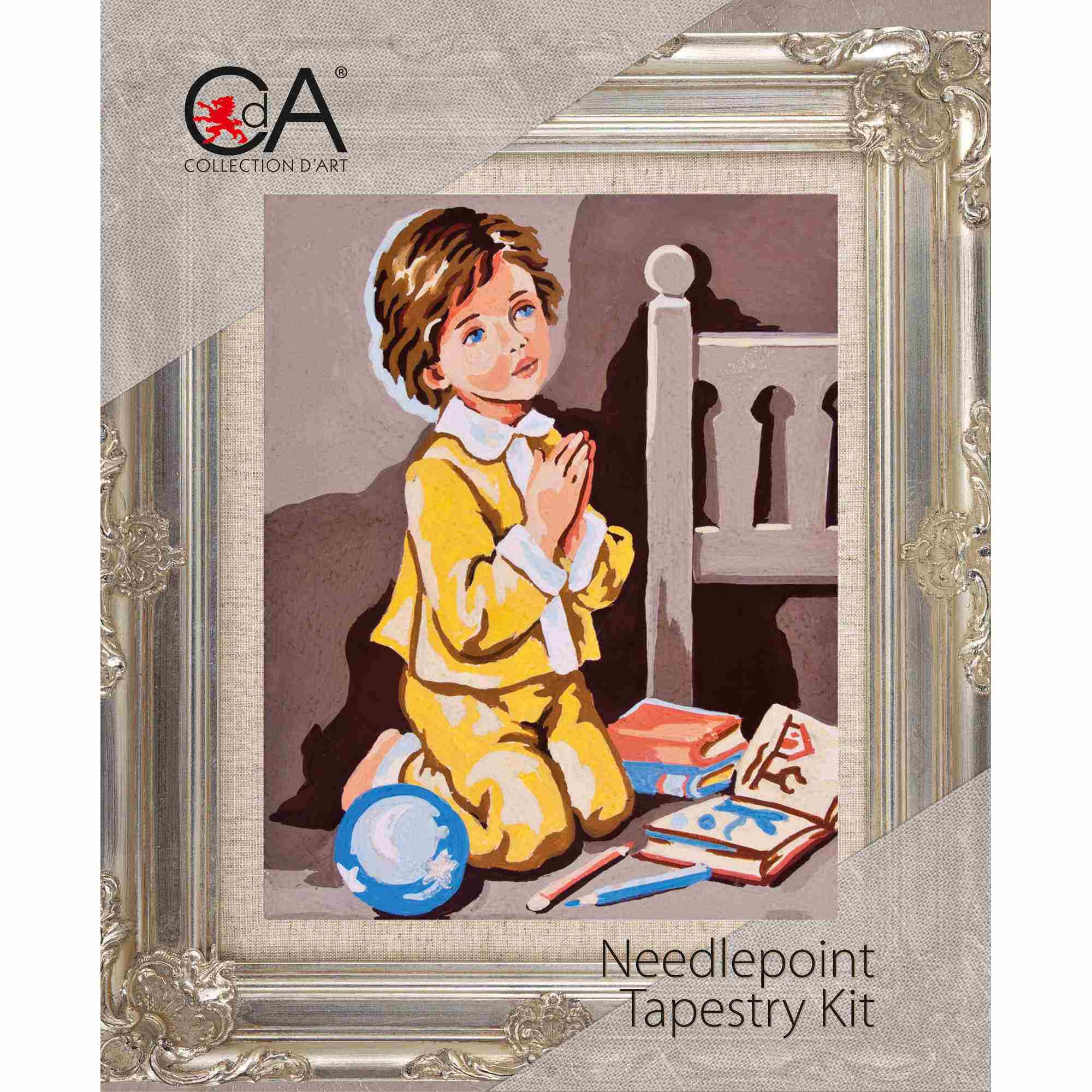 Needlepoint Kit Praying boy Collection D'Art