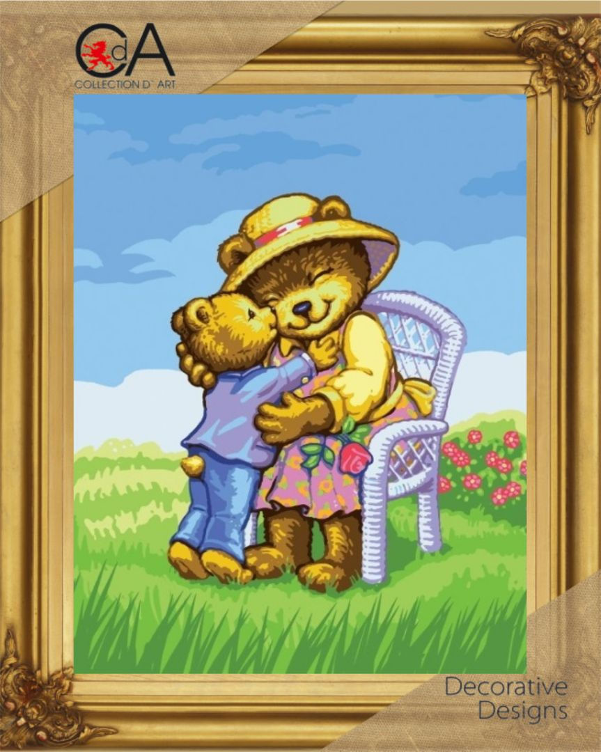 Tapestry gobelin kit needlepoint, 30x40 cm (12"x16") Bear Granny 6270K Brand: Collection D'Art
