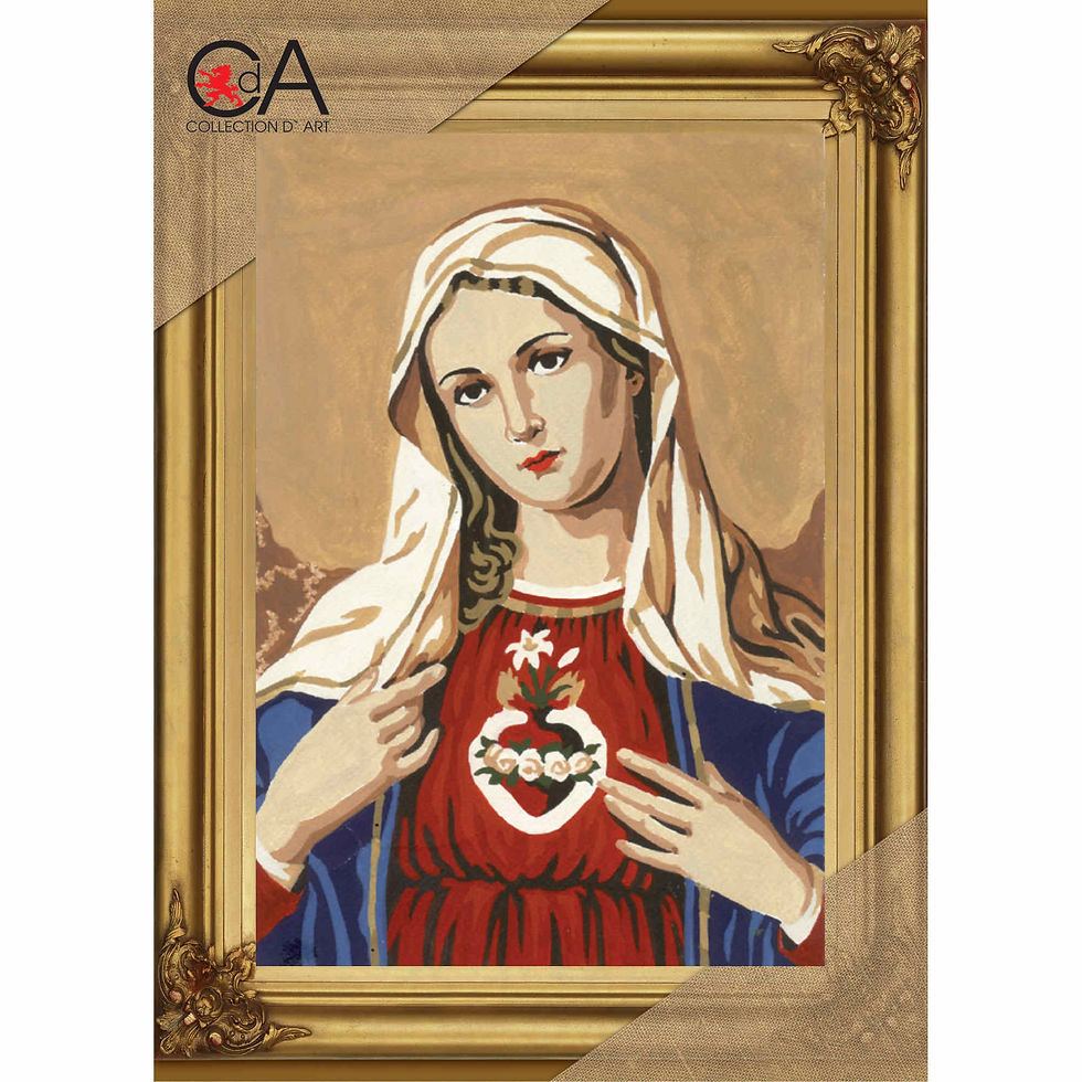 Tapestry printed kit needlepoint Icon Virgin Mary 6133K