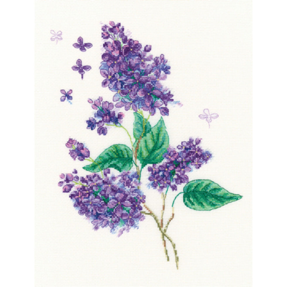 RTO counted cross stitch kit Lilac bouquet M723