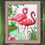 Thumbnail: RTO counted cross stitch kit Pink flamingos M106, DMC, Zweigart